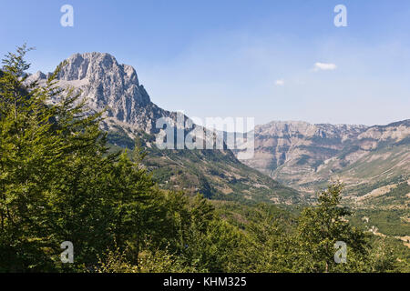 Boge Tal in Albanien Stockfoto