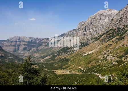 Boge Tal in Albanien Stockfoto