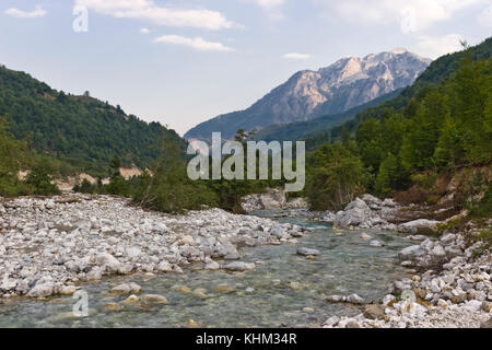 Valbona Tal in Albanien Stockfoto