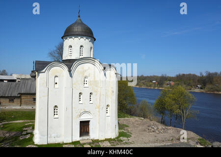 Staraja Ladoga. Russland. alte St. George's Cathedral Stockfoto