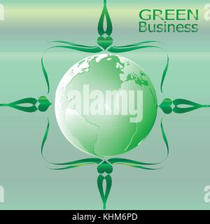 Green Business background Vektor. Es für Arten von Medien Präsentation wie Hintergrund, Hintergrund, Illustration, Poster, Drucken oder andere angewendet werden kann Stock Vektor