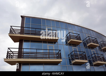 Zelenogorsk, Russland - 05 April: Yacht Club Gebäude an der zelenogorsk am 05 April, 2014. zelenogorsk ist einer der beliebtesten Ferienorte in der Nähe von saint-pet Stockfoto