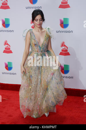 Las Vegas, Nevada, USA. 16 Nov, 2017. camila Cabello besucht die 18 Latin Grammy Awards im MGM Grand Arena. Credit: Marcel Thomas/zuma Draht/alamy leben Nachrichten Stockfoto