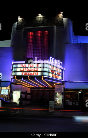 Art déco-Design von Cameo Theater in South Beach, Miami, Florida, USA. Stockfoto