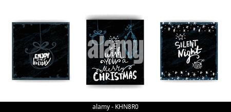 Alte Ansichtskarte, Hintergrund mit handgeschriebenen Typografie und Hand gezeichnet Kranz. Stock Vektor