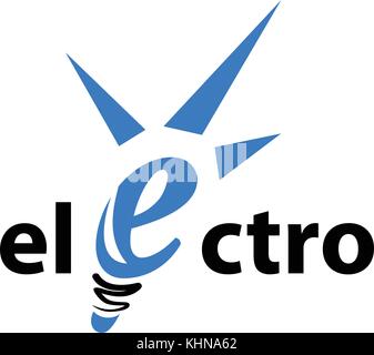 Elektrische logo Vorlage. Vector Illustration eps. 10. Electric Company Vektor logo Stock Vektor