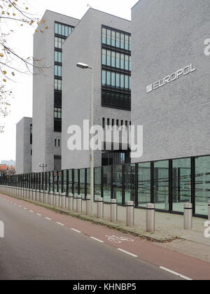 Den Haag, Niederlande, November 4, 2017: Europol mit Sitz in Den Haag. Stockfoto