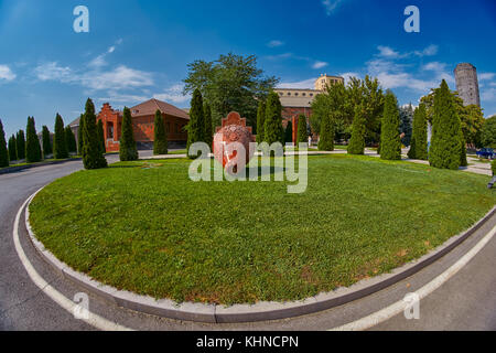 Yerevan, Armenien - 05. August 2017: noy (ararat) Brandy Fabrik Museum besuchen Sie mit congac Verkostung Stockfoto