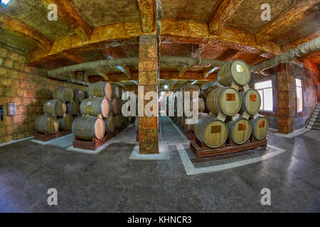 Yerevan, Armenien - 05. August 2017: noy (ararat) Brandy Fabrik Museum besuchen Sie mit congac Verkostung Stockfoto