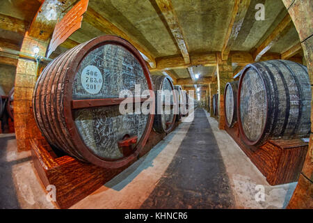 Yerevan, Armenien - 05. August 2017: noy (ararat) Brandy Fabrik Museum besuchen Sie mit congac Verkostung Stockfoto