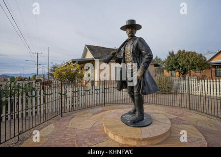 Wyatt Earp Statue in Tombstone, Arizona Stockfoto