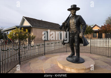 Wyatt Earp Statue in Tombstone, Arizona Stockfoto