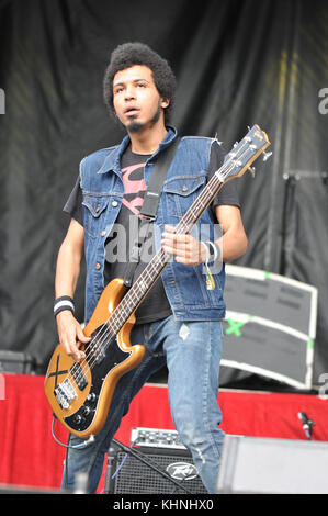 Louder Than Life Music Festival 2017 im Champions Park, Louisville, KY, USA am 30. September und 1. Oktober 2017 mit Radkey Where: Louisville, Kentucky, USA Wann: 01 Oct 2017 Credit: Adam Bielawski/WENN.com Stockfoto