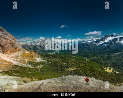 Dolomitischen alpen, italien, Tourismus, Reisen, Berggipfel Stockfoto