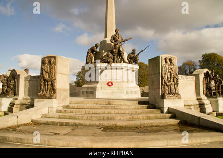 Port Sunlight Model Village, das Kriegerdenkmal Stockfoto