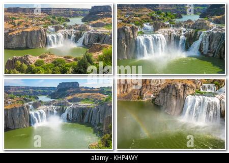 Idaho Falls collage Stockfoto