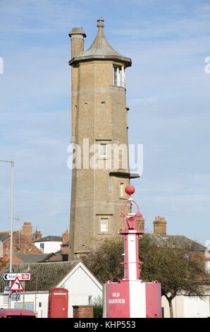 Harwich essex Vereinigtes Königreich-16 November 2017: stillgelegte Leuchtturm im Zentrum von Harwich Stockfoto