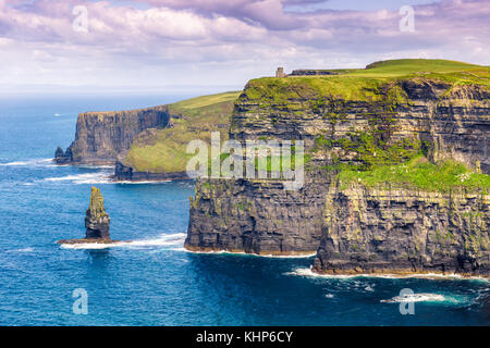 Die Klippen von Moher Irland reisen Reisen Meer Natur Meer Atlantik Stockfoto