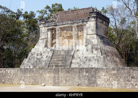 Bärtiger Mann Tempel in Chichen Itza, Yucatan, Mexiko Stockfoto