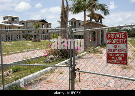 Konkurs Eigentumswohnung Entwicklung, Florida 2009, der "Neuen Ghost Towns' von Amerika Stockfoto