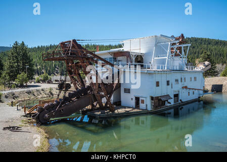 Sumpter valley Bagger National Heritage Area in der Stadt Sumpter, östlichen Oregon. Stockfoto