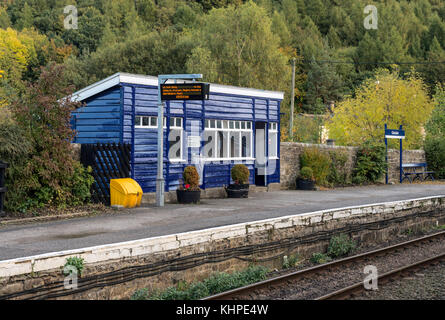 Das Wartezimmer in Glaisdale Station in North Yorkshire Moors Park. Stockfoto