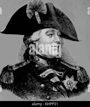 König George III (George William Frederick) von England, König von Großbritannien und Irland. Auch Kurfürst von Hannover, Herzog und Kurfürst von Braunschweig-Lüneburg (Hannover") des Heiligen römischen Reiches und König von Hannover. Ein 1909 Portrait. Stockfoto