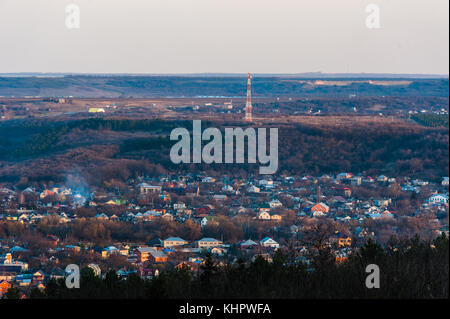 Blick auf die Stadt vom Hilltop Pyatigorsk Stockfoto