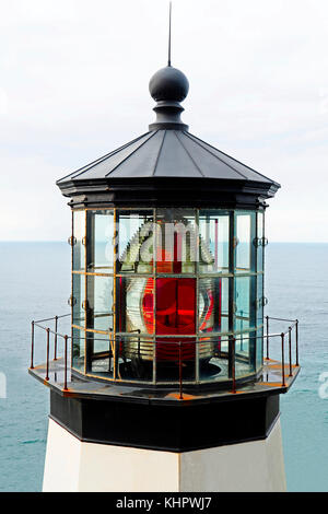 Cape Meares Leuchtturm auf drei Umhänge Scenic Byway, Oregon. Stockfoto