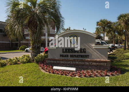 Polizei Leesburg, Florida USA Stockfoto