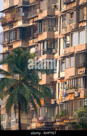 Apartment am Strand leben in Juhu Beach, Mumbai Stockfoto