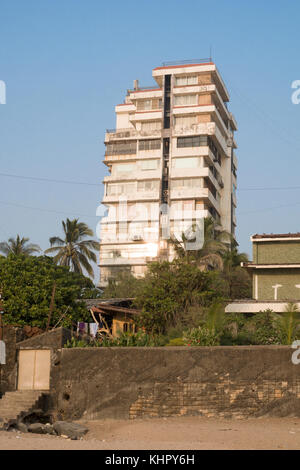 Apartment am Strand leben in Juhu Beach, Mumbai Stockfoto