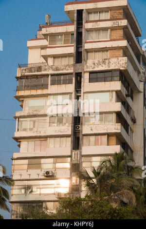 Apartment am Strand leben in Juhu Beach, Mumbai Stockfoto