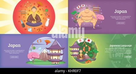 Japan Banner oder Poster Vector Illustration Stock Vektor