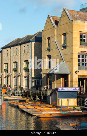 Von Cambridge waterfront saniert In der 'Kai' off Bridge st., Cambridge, Cambridgeshire, England, UK. Stockfoto
