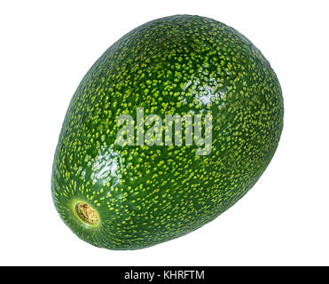 Frische avocado auf weißem Hintergrund mit Freistellungspfad isoliert Stockfoto