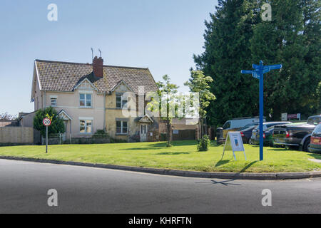 Alte Häuser in Wotton-under-Edge, Gloucestershire, Vereinigtes Königreich Stockfoto