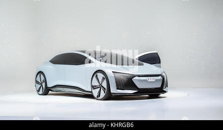 FRANKFURT, Deutschland - 17.September 2017: Audi Aicon selbst atonomous Concept Car. Luxus elektrische Limousine auf der IAA Frankfurt Motor Show Stockfoto