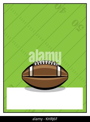 Eine Vorlage für einen American football Flyer und Partei Abbildung. Vector EPS 10 verfügbar und geschichtet. Stock Vektor