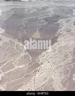 Luftaufnahme der spektakulären Nazca-linien, Peru Stockfoto