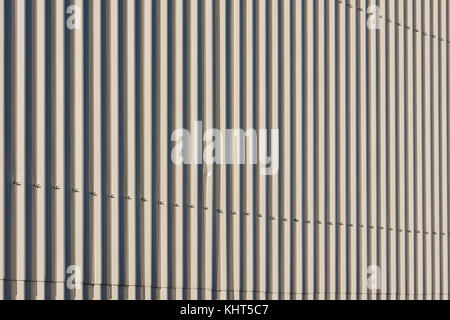 Aluminium verkleideten Wand von Gebäude - Frankreich. Stockfoto