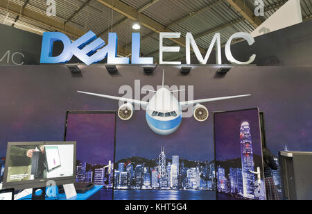 Kiew, Ukraine - Oktober 07, 2017: Dell EMC, einem amerikanischen Daten Storage Company stand während der cee 2017, der größten Elektronik Messe der Ukraine in k Stockfoto