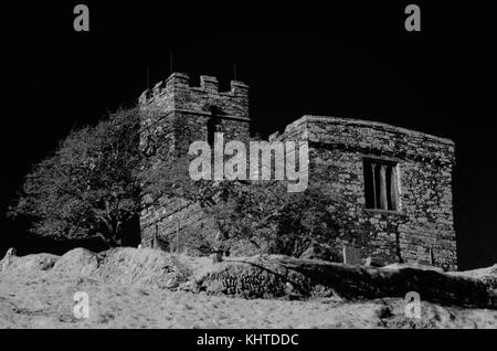 St Michaels Kirche Brentor, Devon Stockfoto