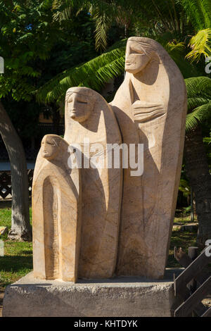 Macael Marmor Skulpturen in El Majuelo Park, Almunecar, Spanien Stockfoto