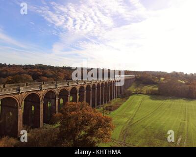 Ouse tal Viadukt in Sussex England. im Jahr 1841 gebaut und ist 1475 Meter lang und über 11 Millionen Ziegelsteine in der Konstruktion. Stockfoto