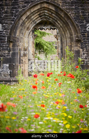 Whalley Dorf im Ribble Valley, Lancashire. Abgebildet ist ein Arch, ein ehemaliger Türrahmen hätte auf Whalley Abbey jetzt wo die Ruinen stehen Stockfoto