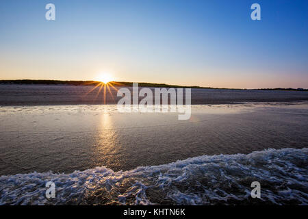 Wellen in Cape Cod Stockfoto