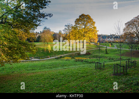 Grosvenor Park & Hilbert Recreation Ground in Tunbridge Wells - die ältesten bekannten lokalen öffentlichen Park - versteckt, aber bietet hervorragende Annehmlichkeiten Raum Stockfoto