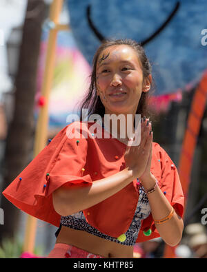 Sommersonnenwende Parade, Santa Barbara, 2017 Stockfoto