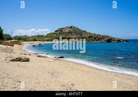 Paraga Beach im Süden der Insel Mykonos, Kykladen, Ägäis, Griechenland Stockfoto